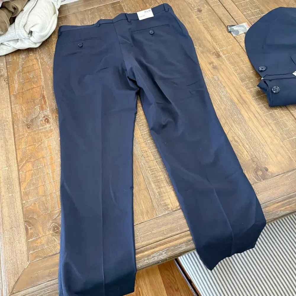 Brand new with tags express men navy blue suit set- pants and jacket